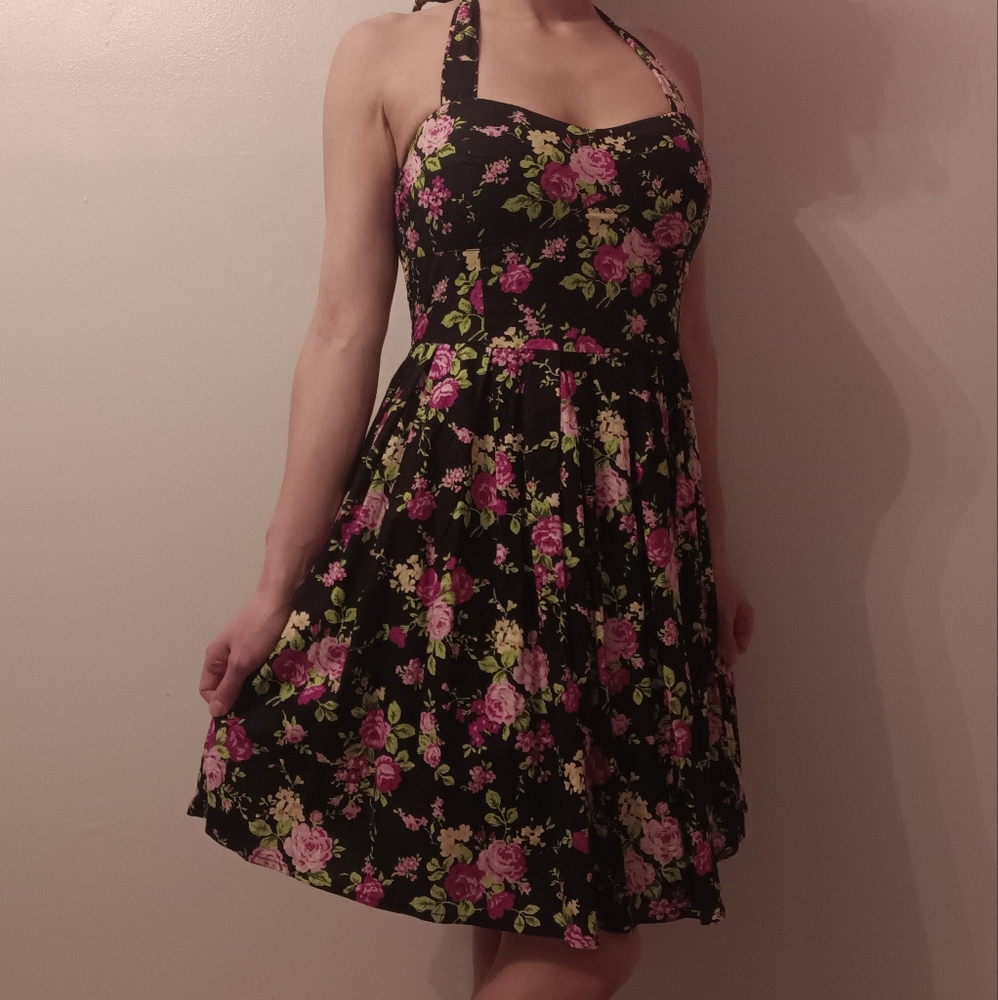 Black Floral Dress